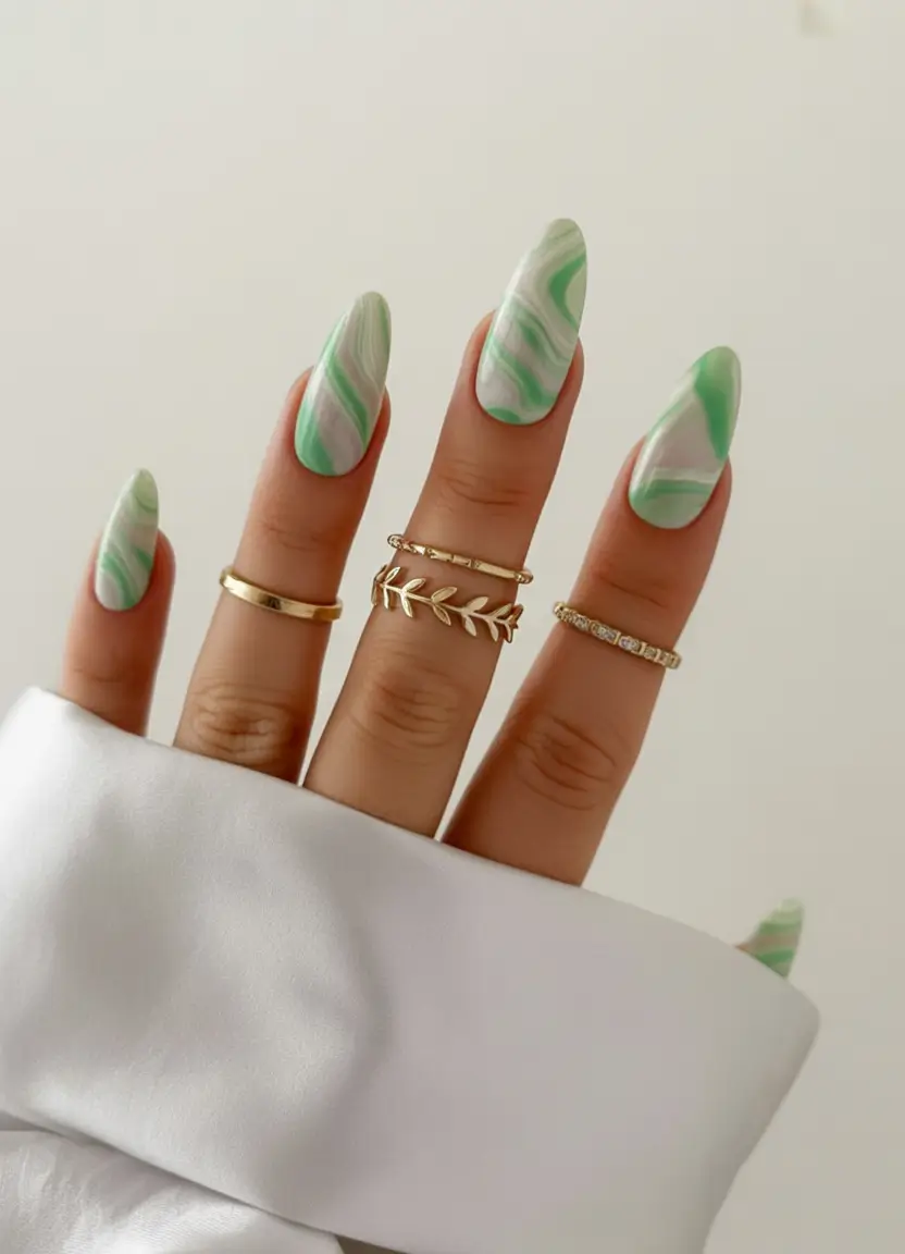 Cutest Nail Ideas for Summer 2025 Minty Marble Chic