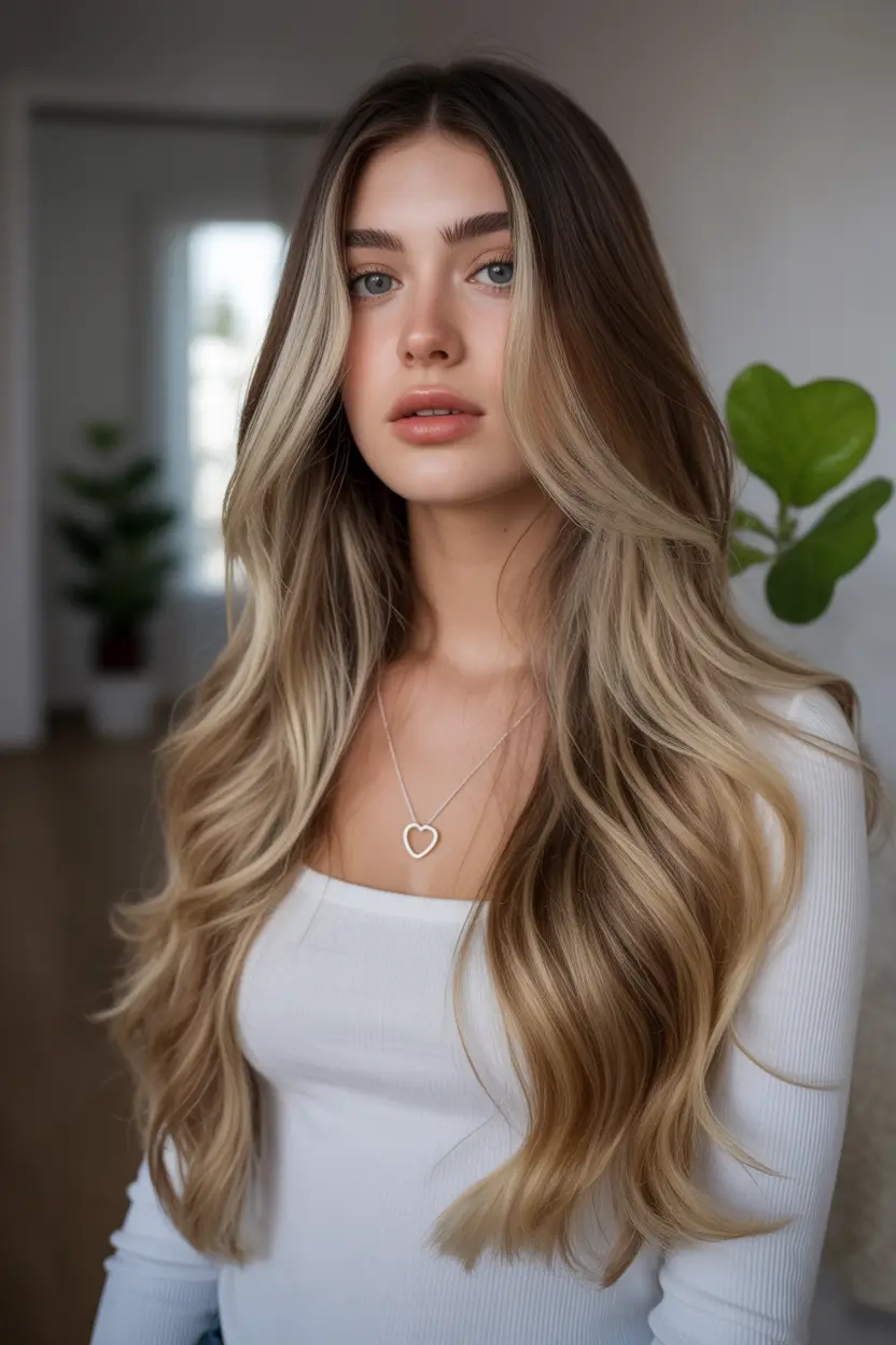 Flattering Haircuts for Round Faces - Summer Looks 2025+Mermaid Length with Subtle Ombre