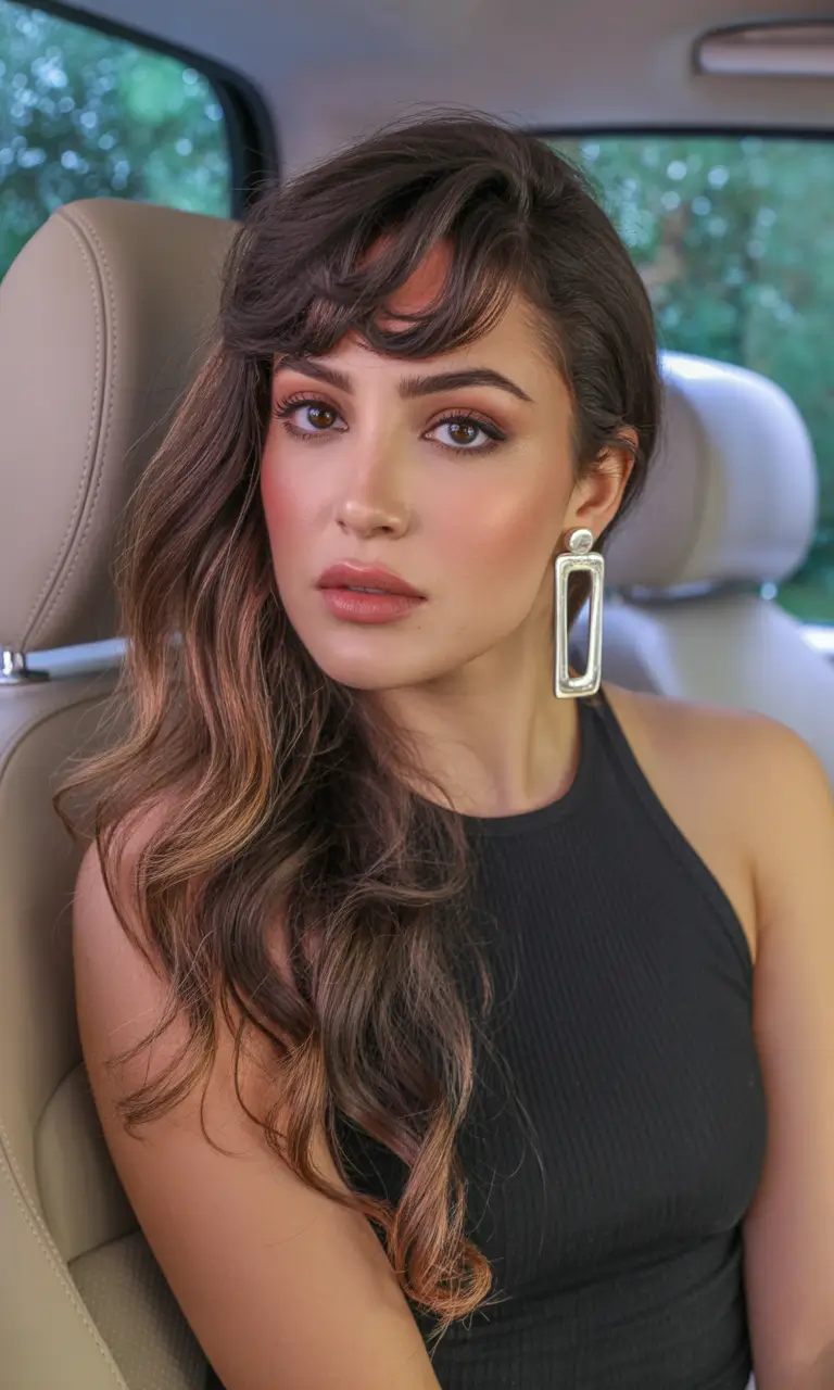 Flattering Oval-Face Haircuts to Try Summer 2025 Trends+Sculpted Waves with Retro Glam Bangs