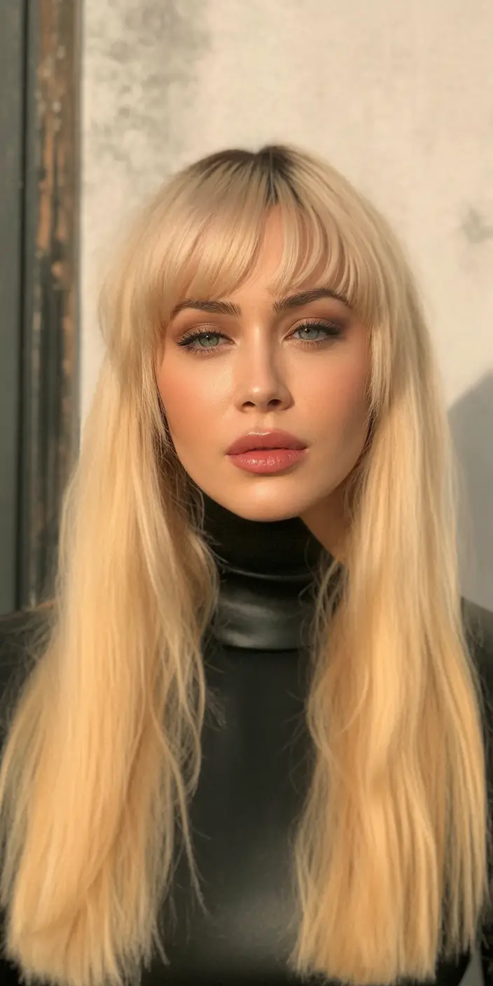 Flattering Oval-Face Haircuts to Try Layered Vanilla Lengths with Baby Bangs