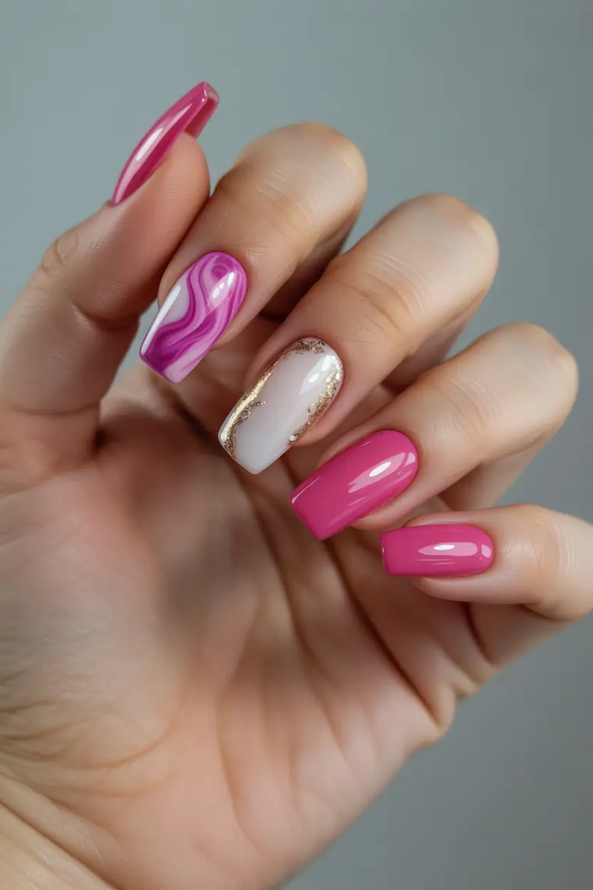 Nail Inspirations For This May 2025 'Pink Swirls'
