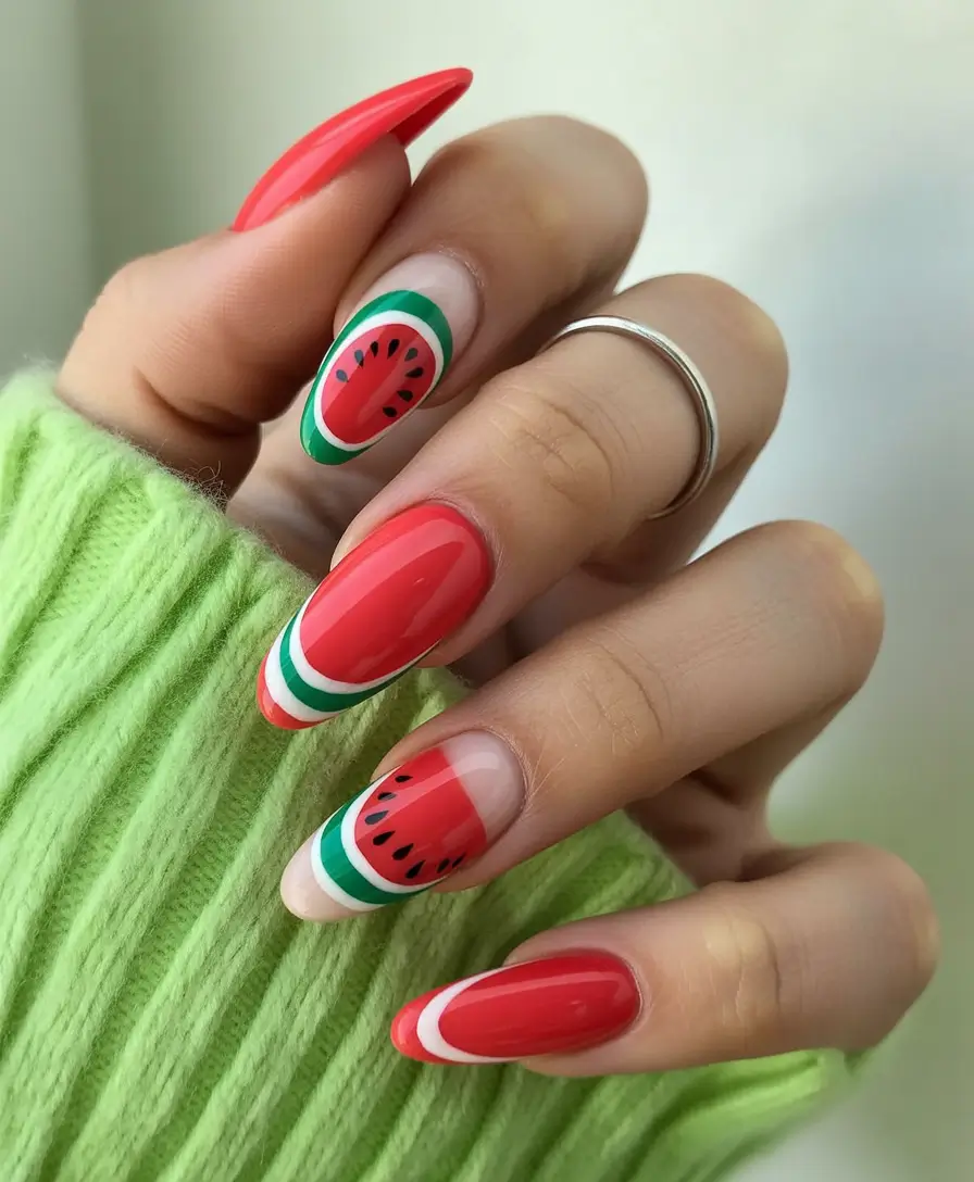 Fresh Nail Ideas to Try This May 2025 Watermelon Design