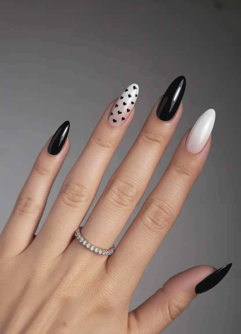 Fresh Nail Ideas to Try This May 2025 Black and White Design