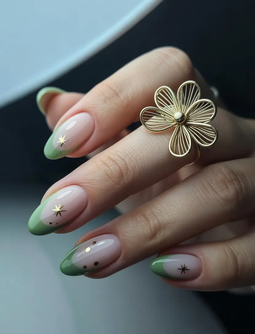 Fresh Nail Ideas to Try This May 2025 Green French Tips