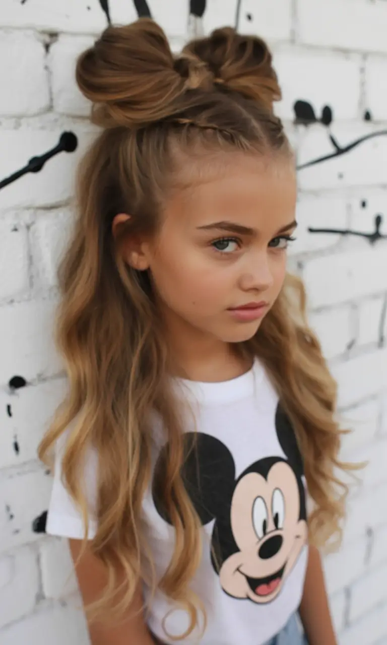 Fresh Summer Hairstyles for Teen Girls 2025 Double Bows and Loose Curls for Everyday Magic