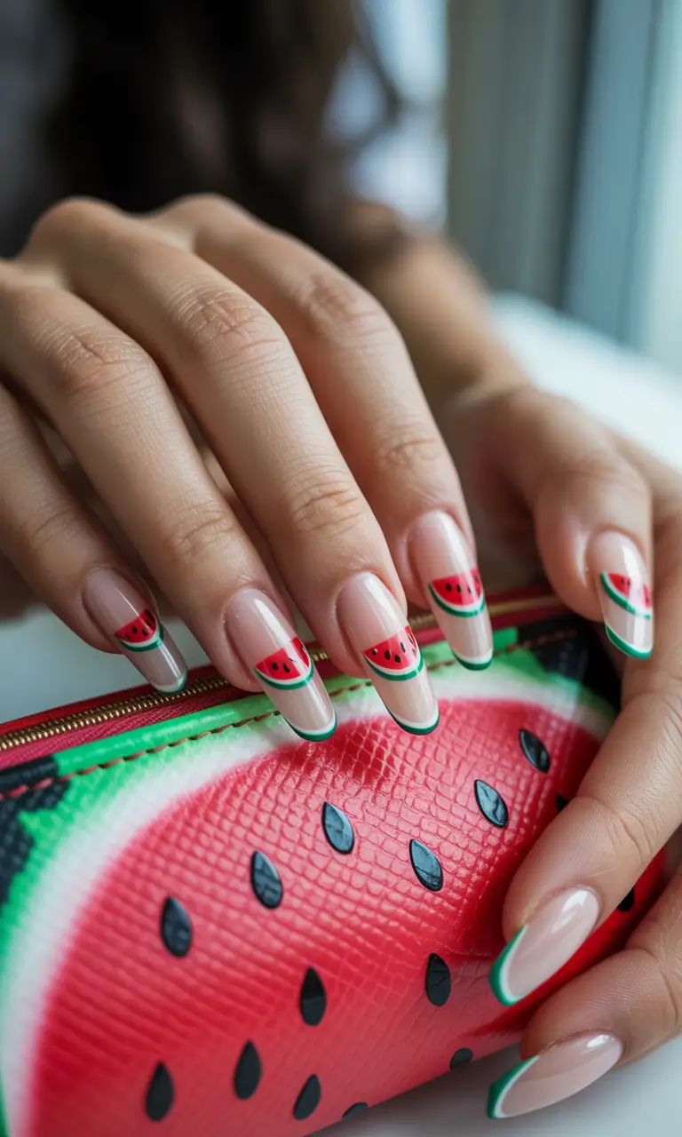 Fun Summer Nail Art Ideas 2025 Watermelon Fun