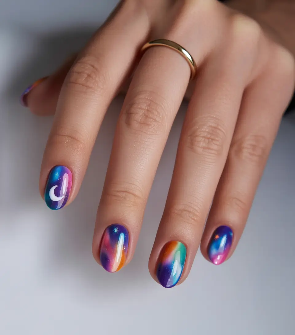 Fun Summer Nail Art Ideas 2025 Galaxy Magic