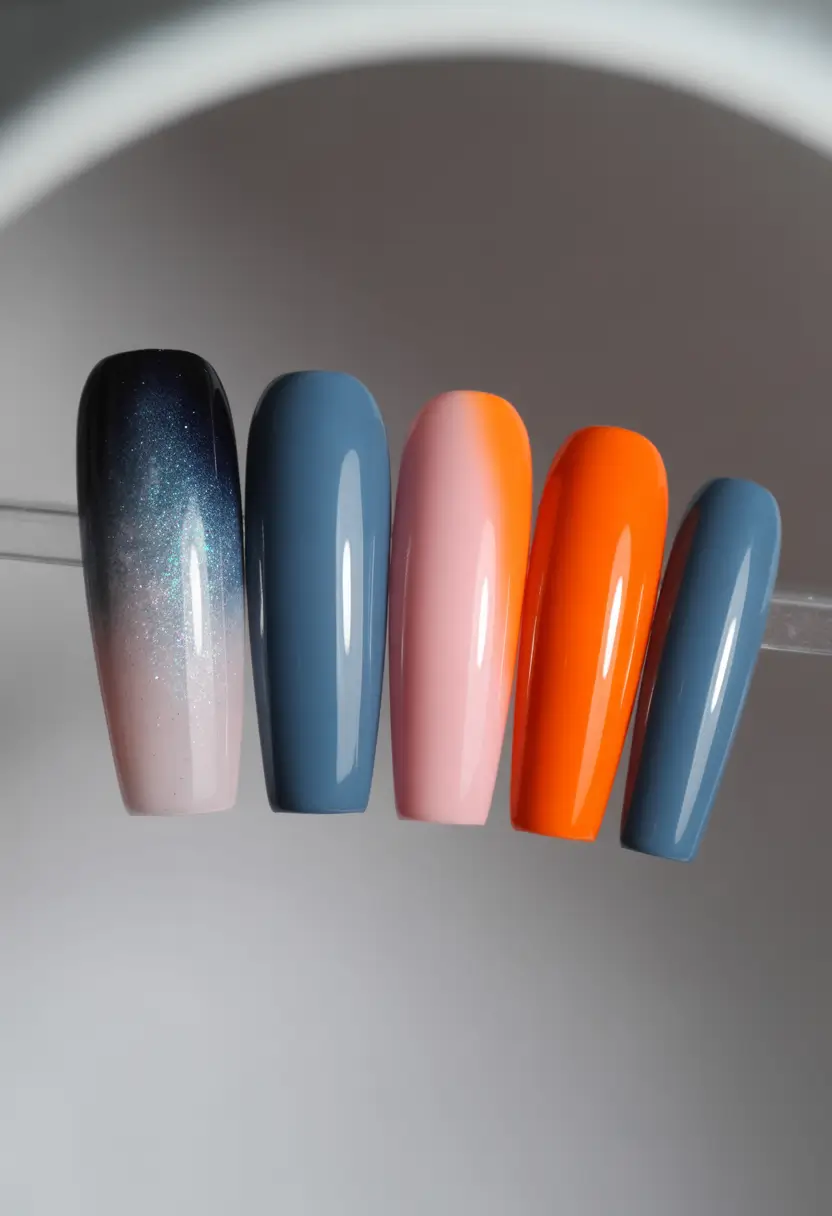 Glossy Gel Nail Designs for Summer 2025 Color Palette Perfection