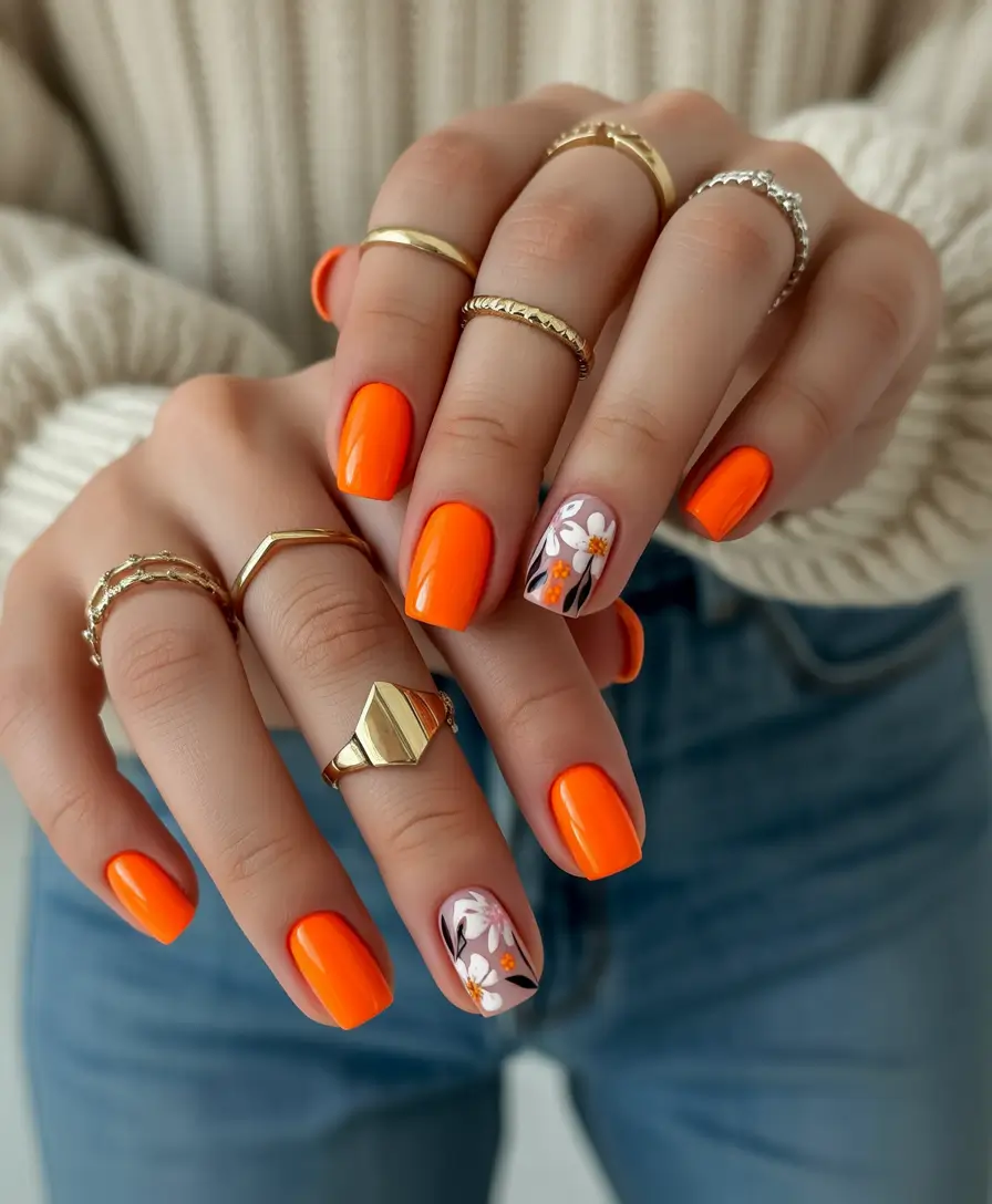 Glossy Gel Nail Designs for Summer 2025 - Tropical Vibes