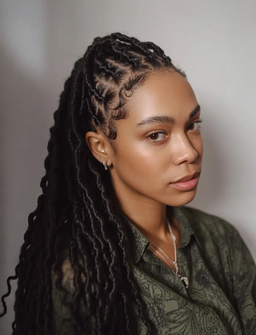 Gorgeous Braids for Black Women Summer 2025+Dread-Inspired Loc Braids With Volume