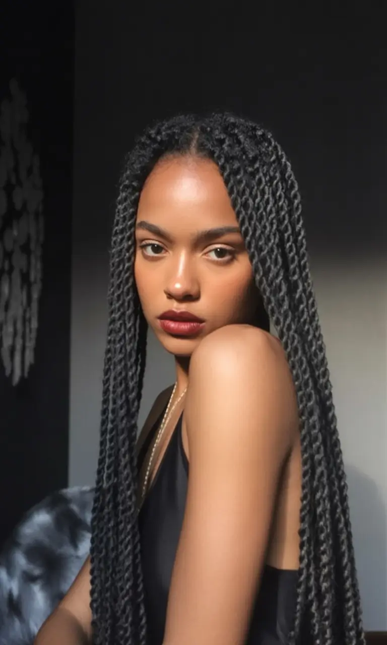 Gorgeous Braids for Black Women Summer 2025+Long Senegalese Twists with Natural Finish