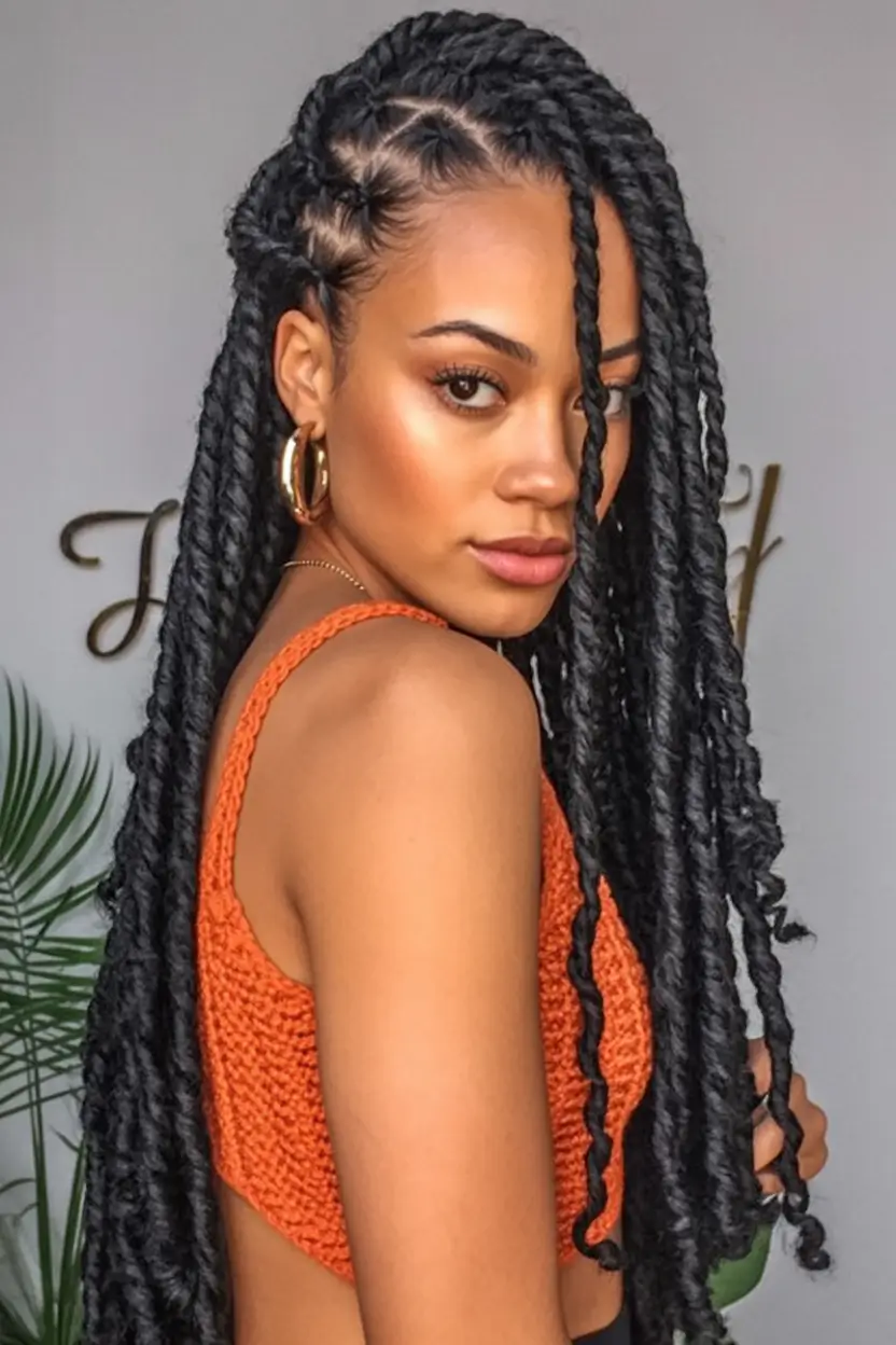 Gorgeous Braids for Black Women Summer 2025+Soft Twist Braids With Island Energy