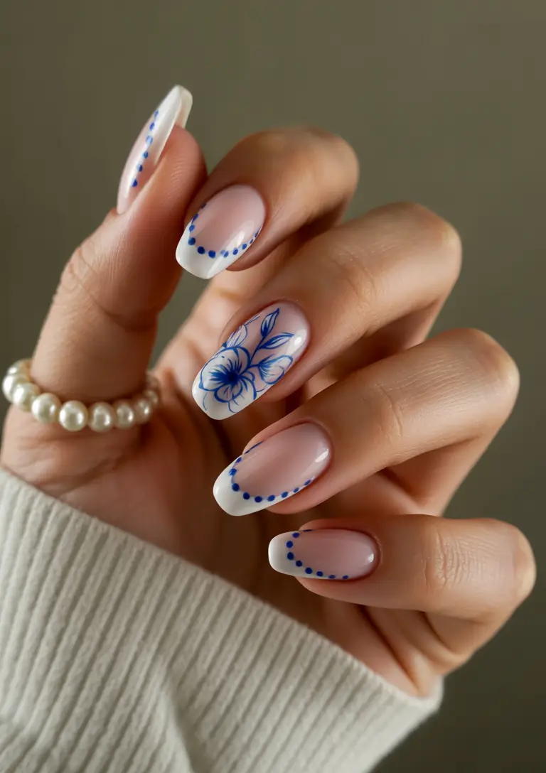 Hawaii Nail Inspo You’ll Love in 2025 Cobalt Elegance with Island Bloom