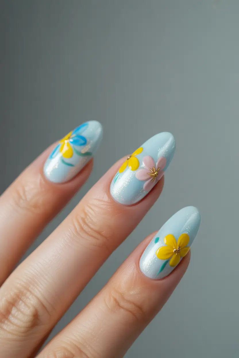 Hawaii Nail Inspo You’ll Love in 2025 Playful Petal Pop in Island Tones