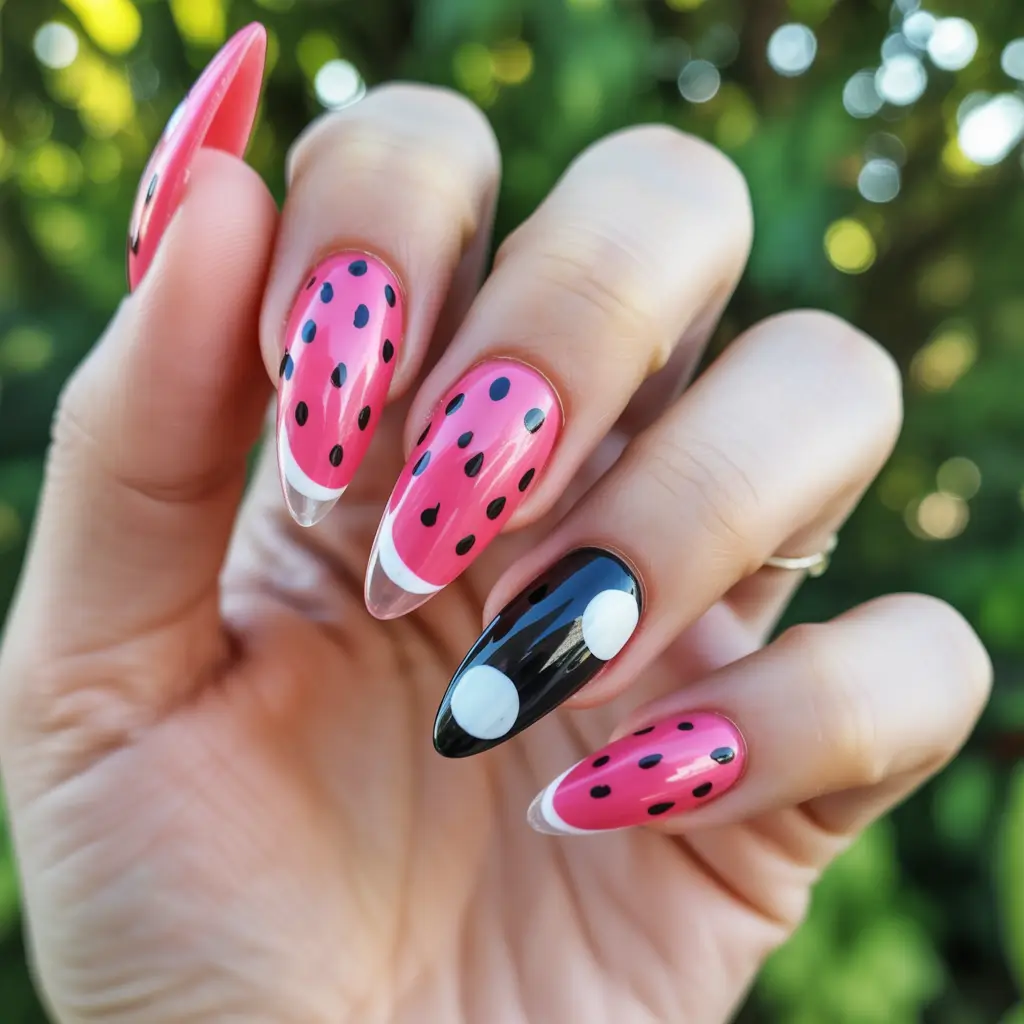 Juicy Watermelon Nails to Try in 2025 Watermelon Pop Art With a Twist