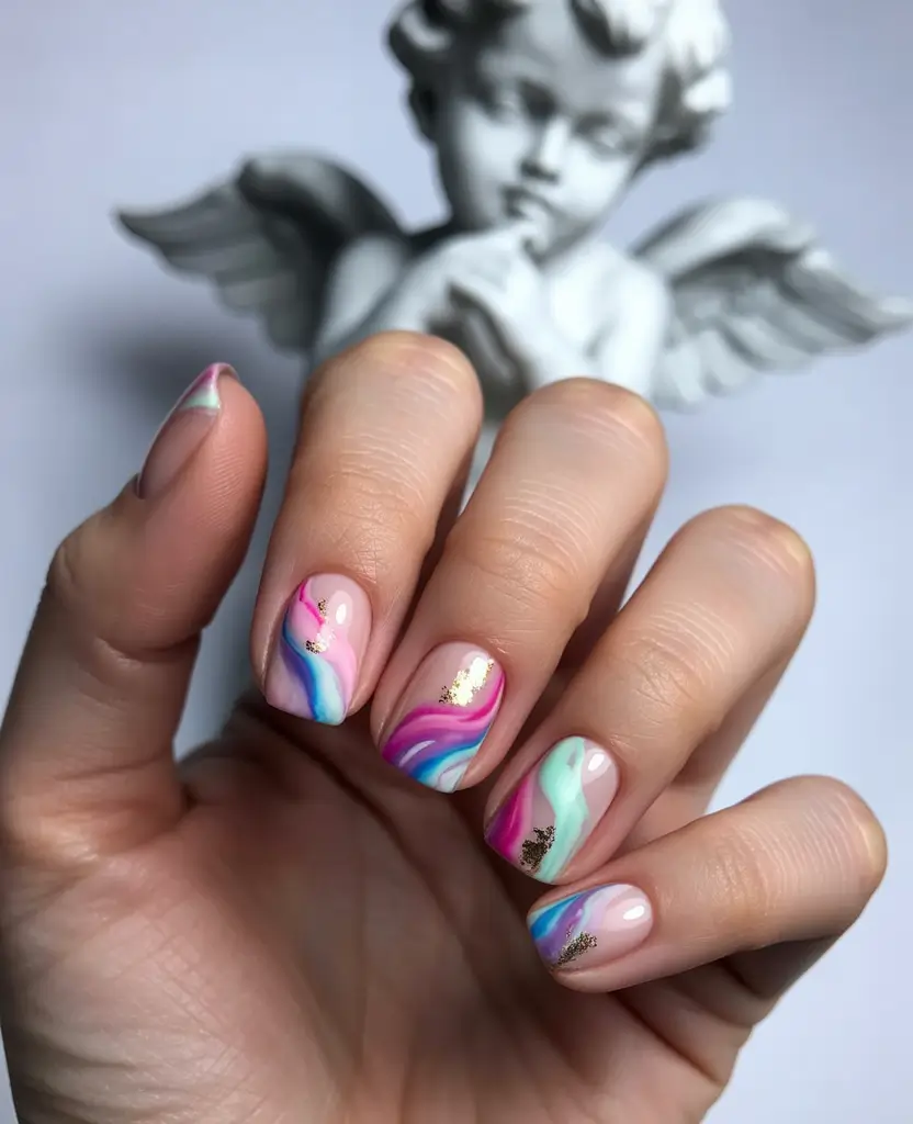 June 2025 Nail Colors Everyone’s Wearing Whimsical Pastel Dream