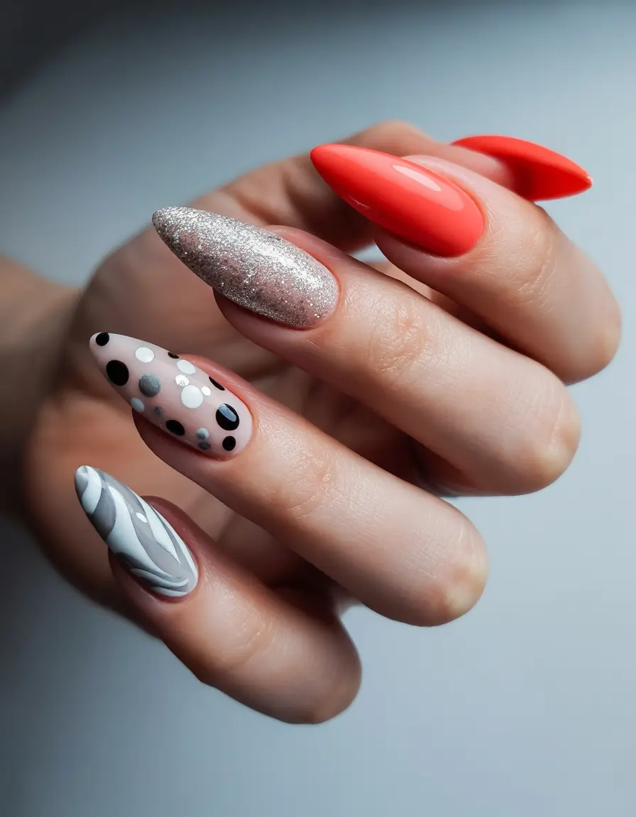 June 2025 Nail Colors Everyone’s Wearing Eclectic Pop Art Play