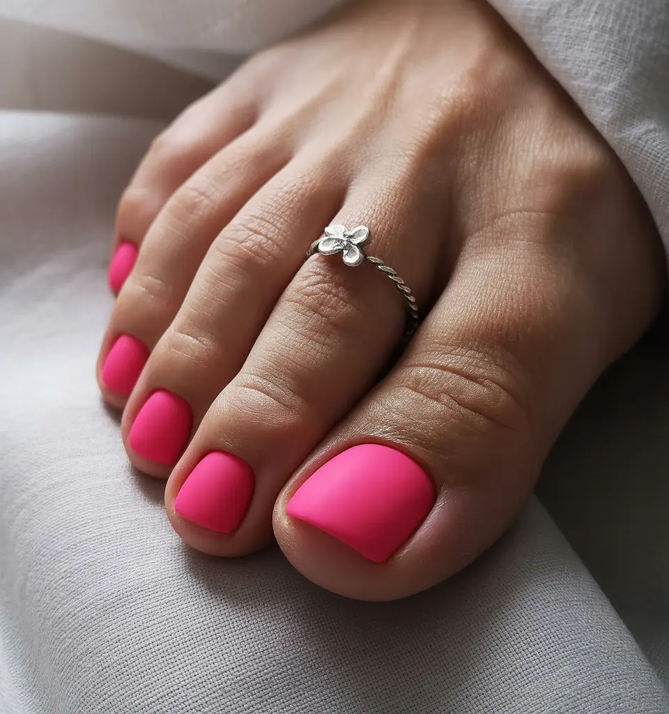 June 2025 Toe Nails for Sandal Season Pretty Pink Perfection
