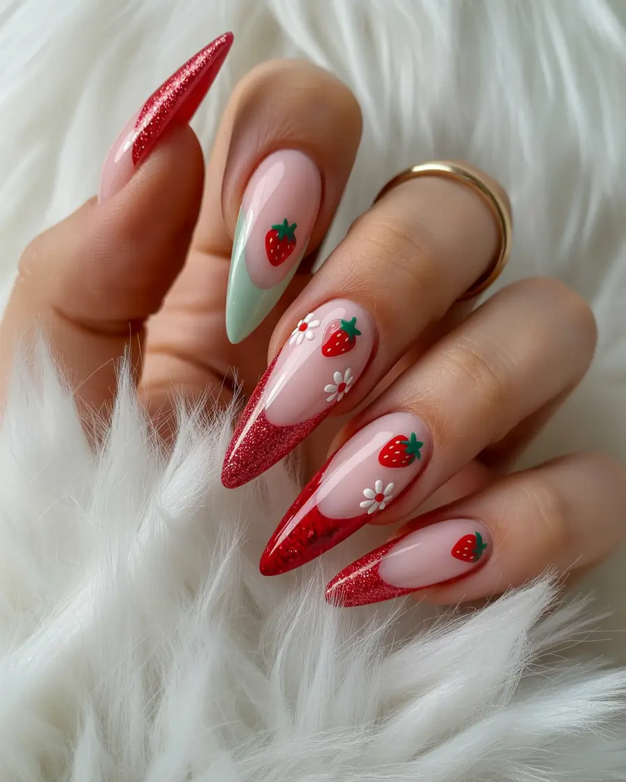 Long Summer Nail Inspo You’ll Love 2025 Berry-Sweet Energy for Sunny Days