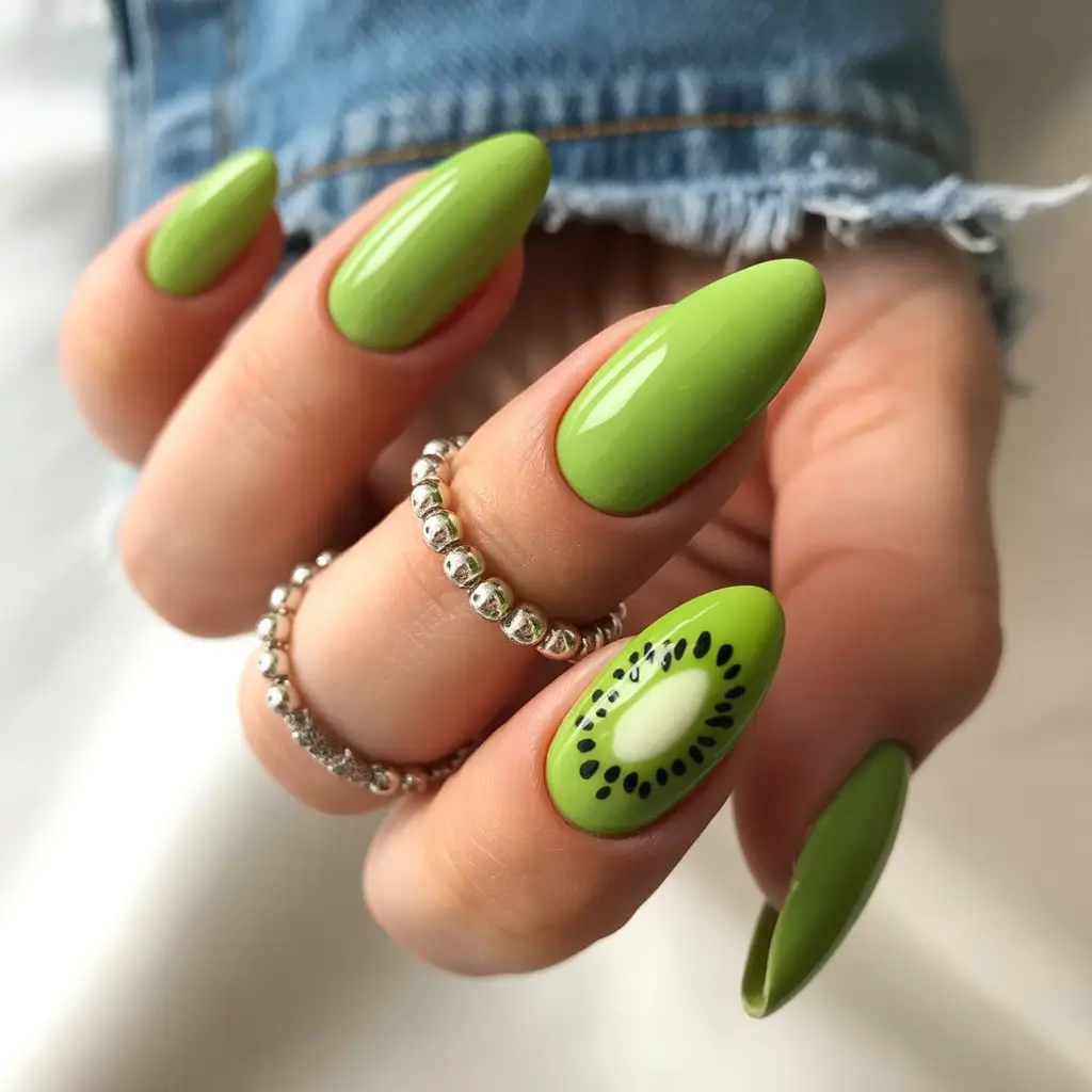 Long Summer Nail Inspo You’ll Love 2025 Fresh Kiwi Pop