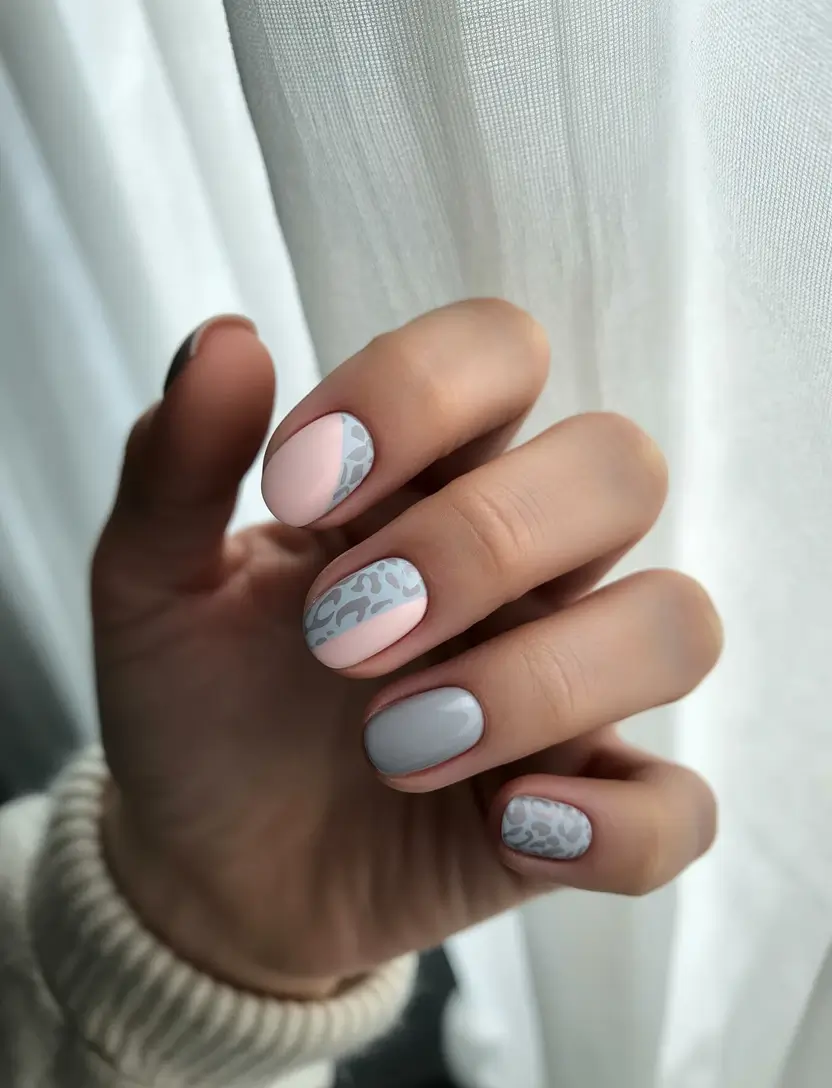 Oval Nail Inspo for Summer 2025 Looks - Soft Animal Prints and Matte Pastels