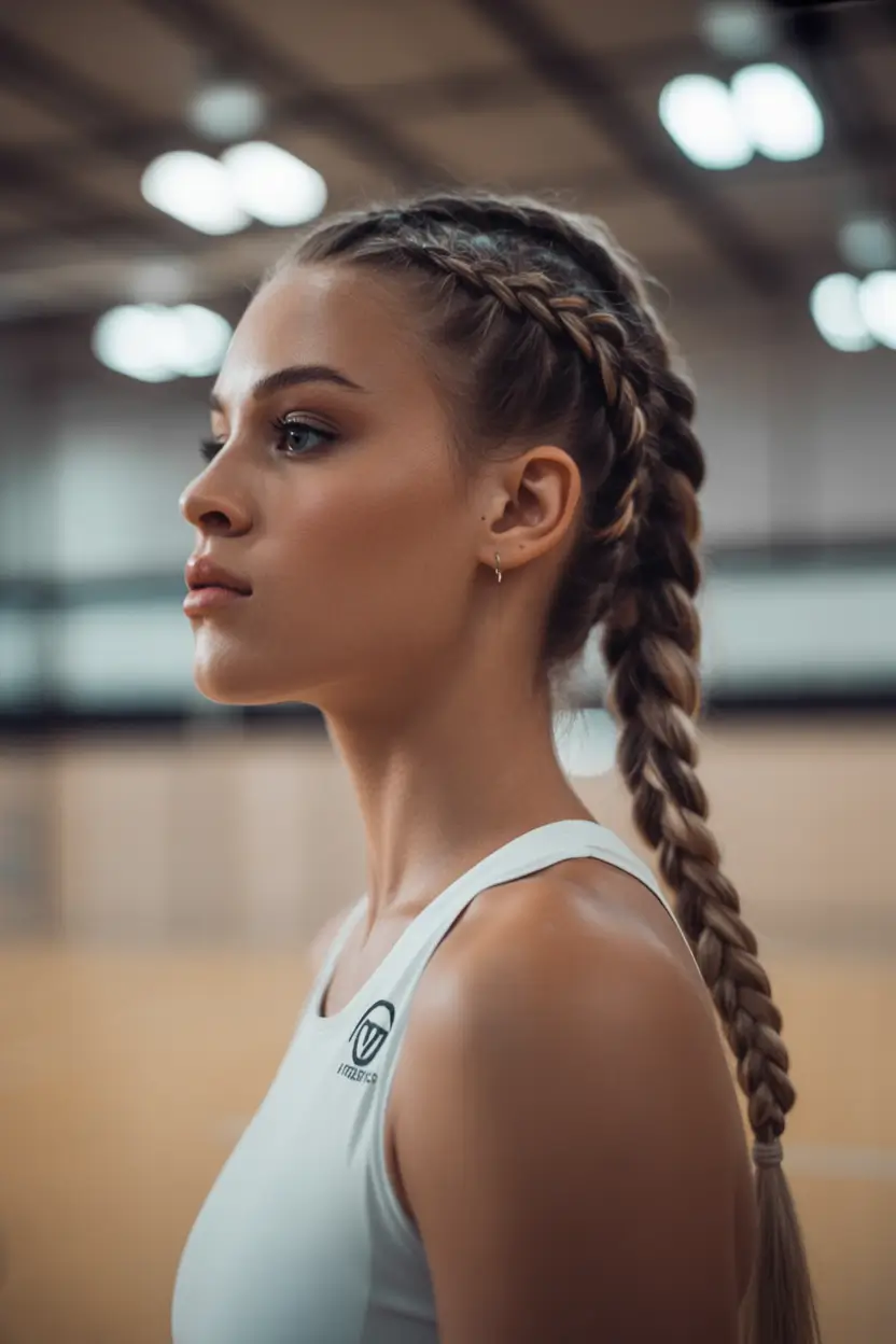 Practical Summer Swimming Hairstyles 2025 Double Dutch Braids for an Athletic Glow-Up