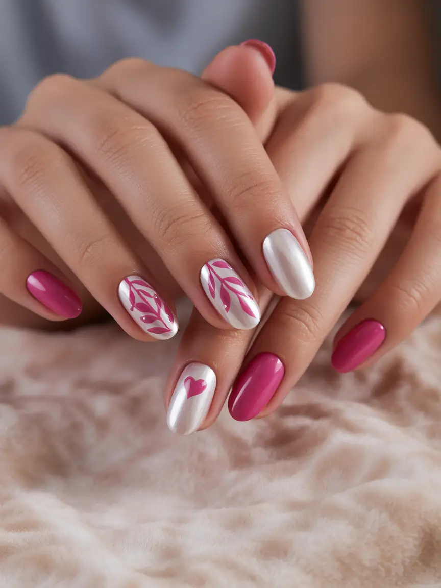 Prettiest Pink Nails for Summer 2025 Chrome Pop Art with Hot Accents