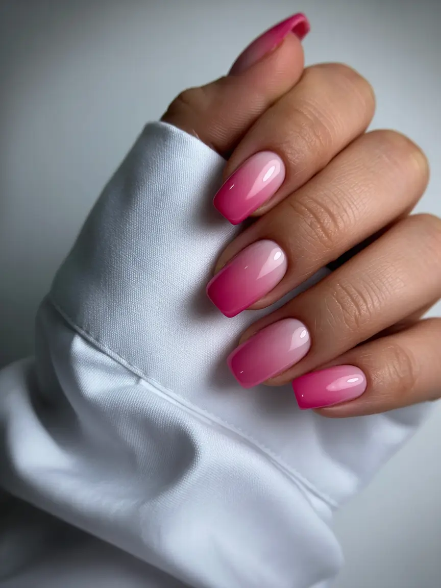 Prettiest Pink Nails for Summer 2025 Rosy Ombré That Feels Like a Filter