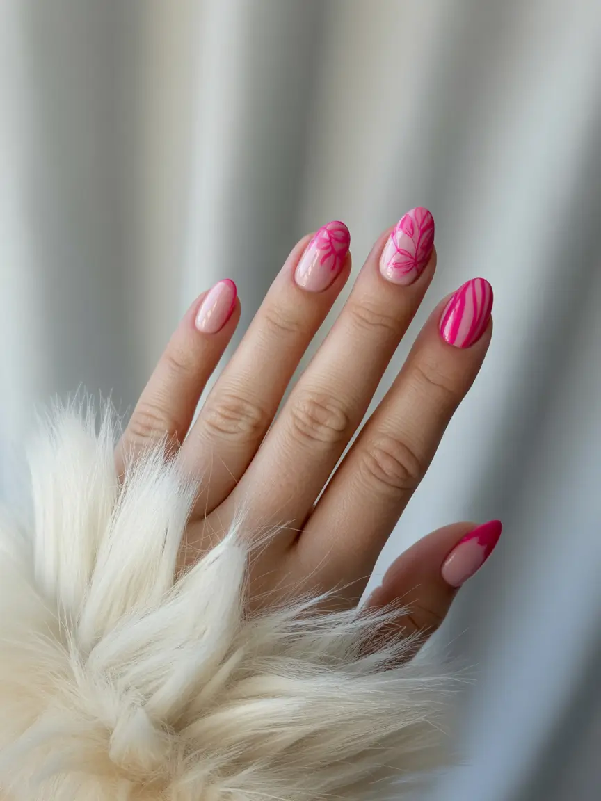 Prettiest Pink Nails for Summer 2025 Pink Lines That Dance