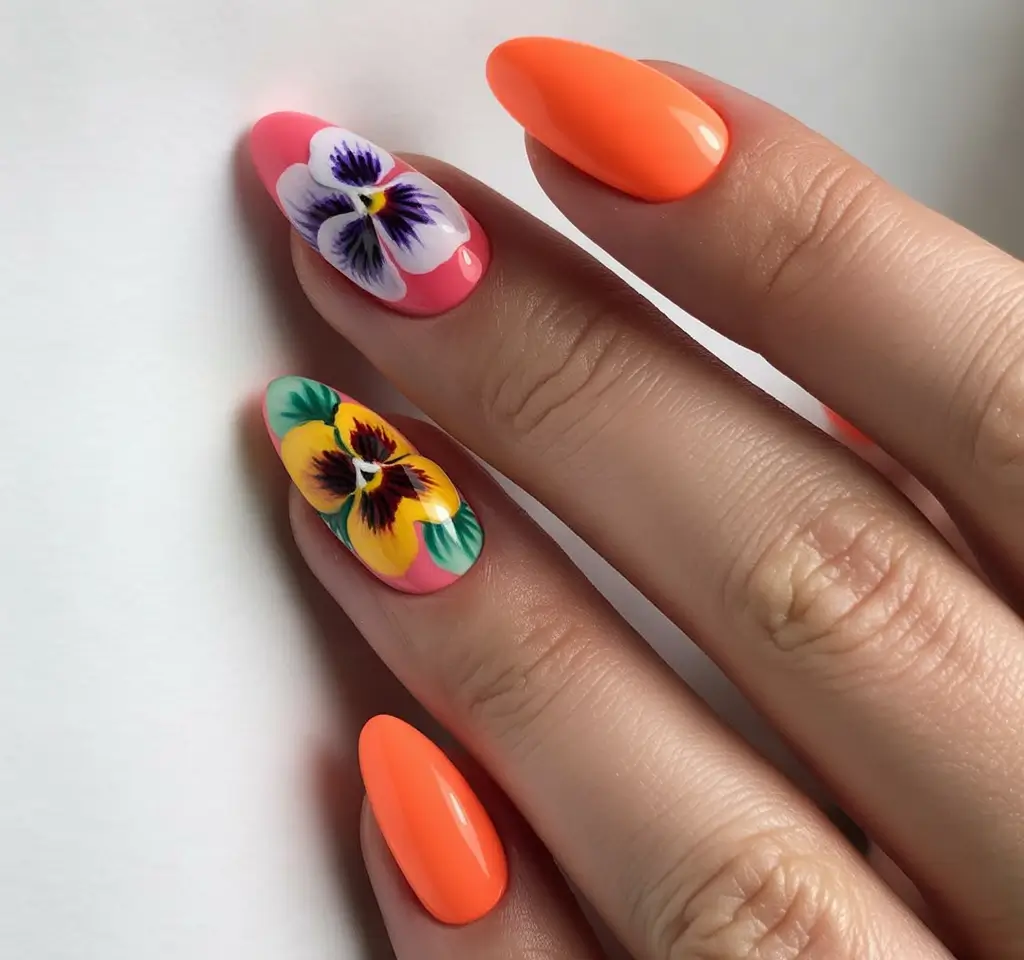 Pretty Summer Nails You’ll Want in 2025 Neon Garden Party