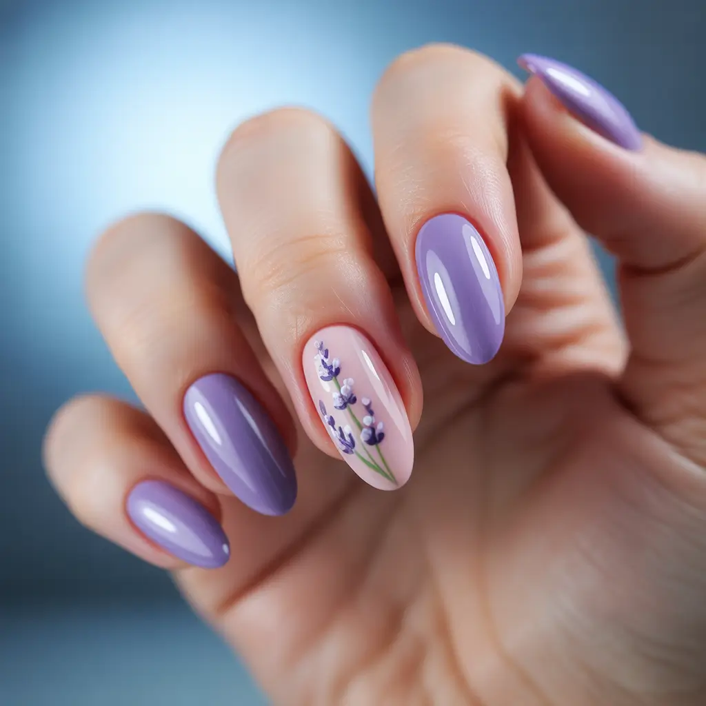 Purple Summer Nails You’ll Love in 2025+Lavender Florals for Cottagecore Days