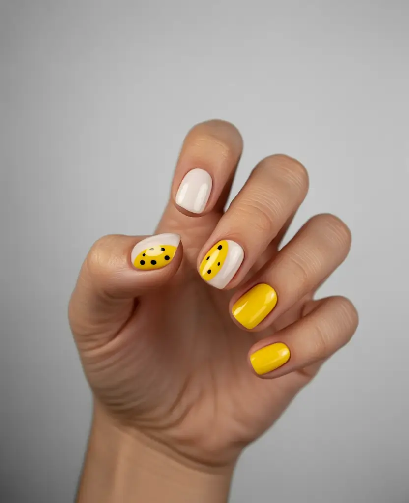 Round Summer Nails That Slay in 2025 Citrus Pop and Play