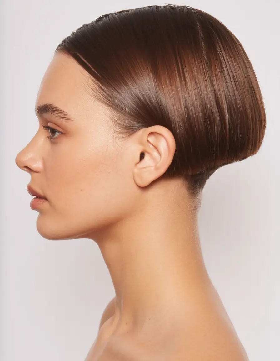 Short & Chic Summer Haircuts - Must-Try 2025 Looks Precision Bowl Bob with a Sculptural Twist