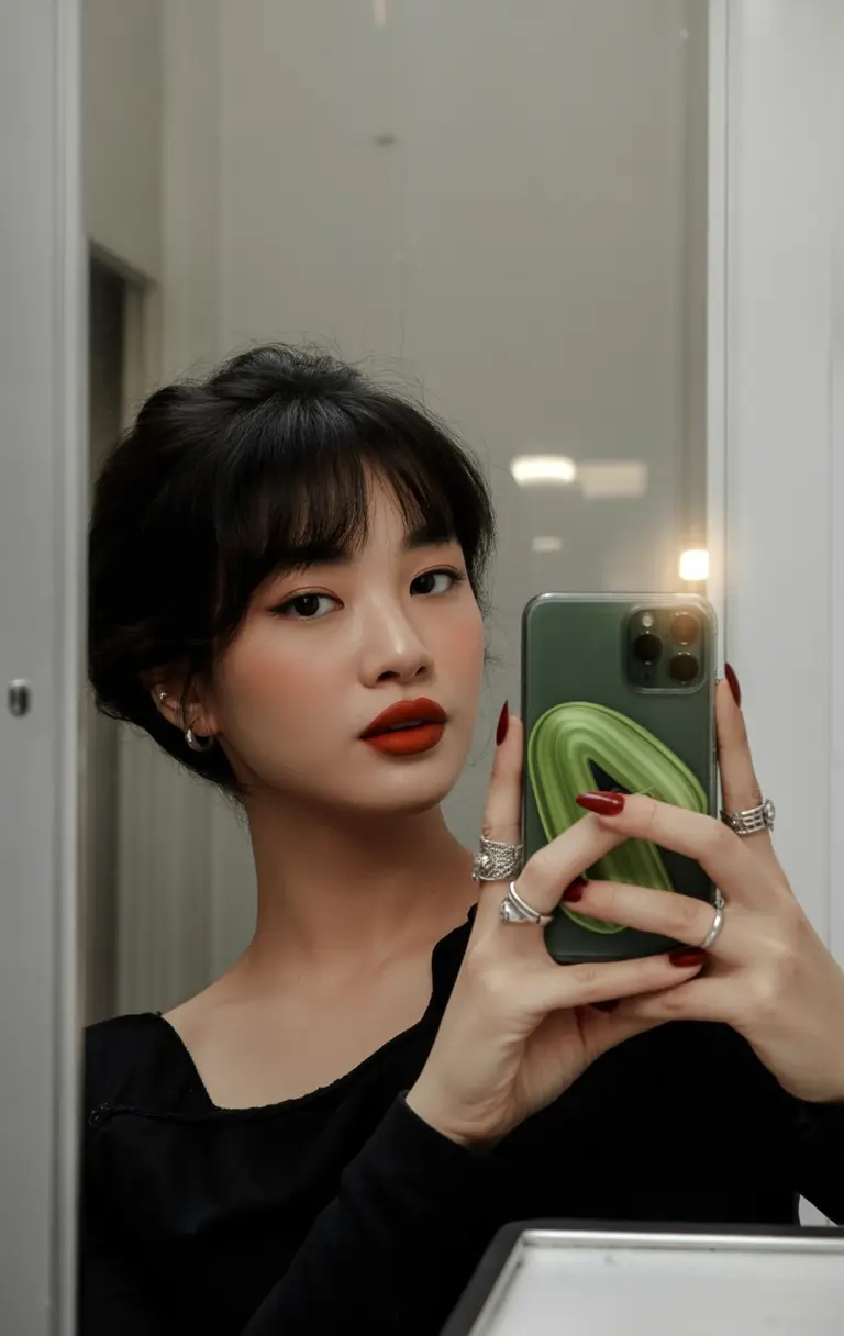 Short & Chic Summer Haircuts - Must-Try 2025 Looks Wispy Updo Pixie with Soft Fringe