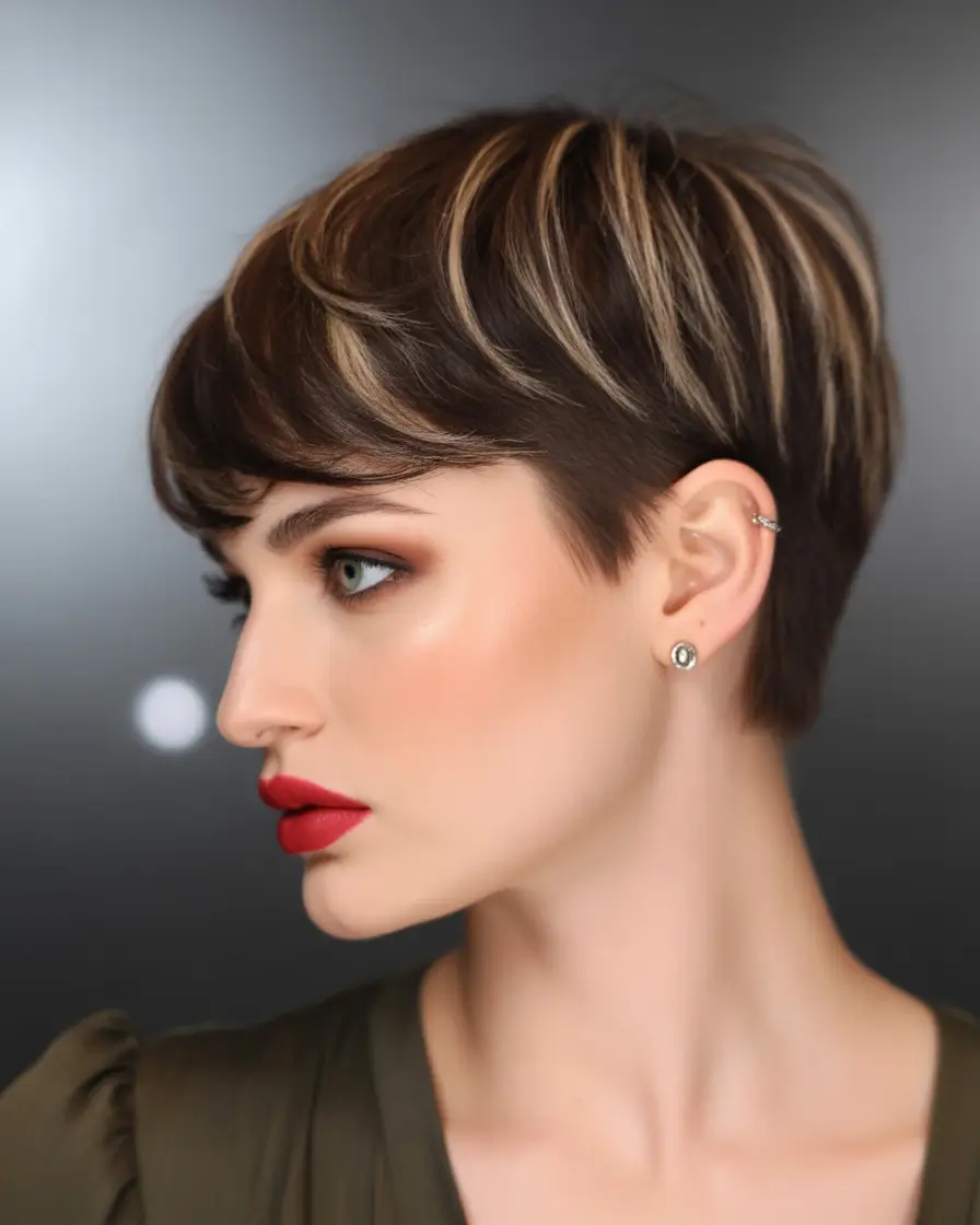 Short & Chic Summer Haircuts - Must-Try 2025 Looks Textured Blonde Pixie with Highlight Play