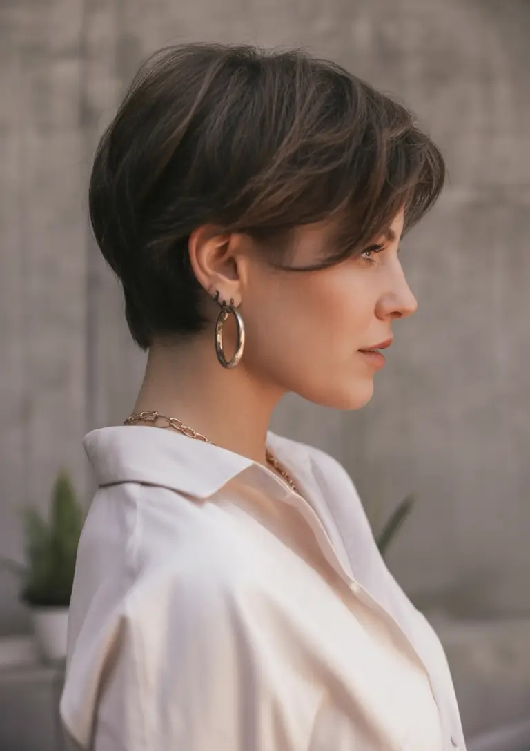Short & Chic Summer Haircuts - Must-Try 2025 Looks Soft Sculpted Crop for the Elegant Rebel