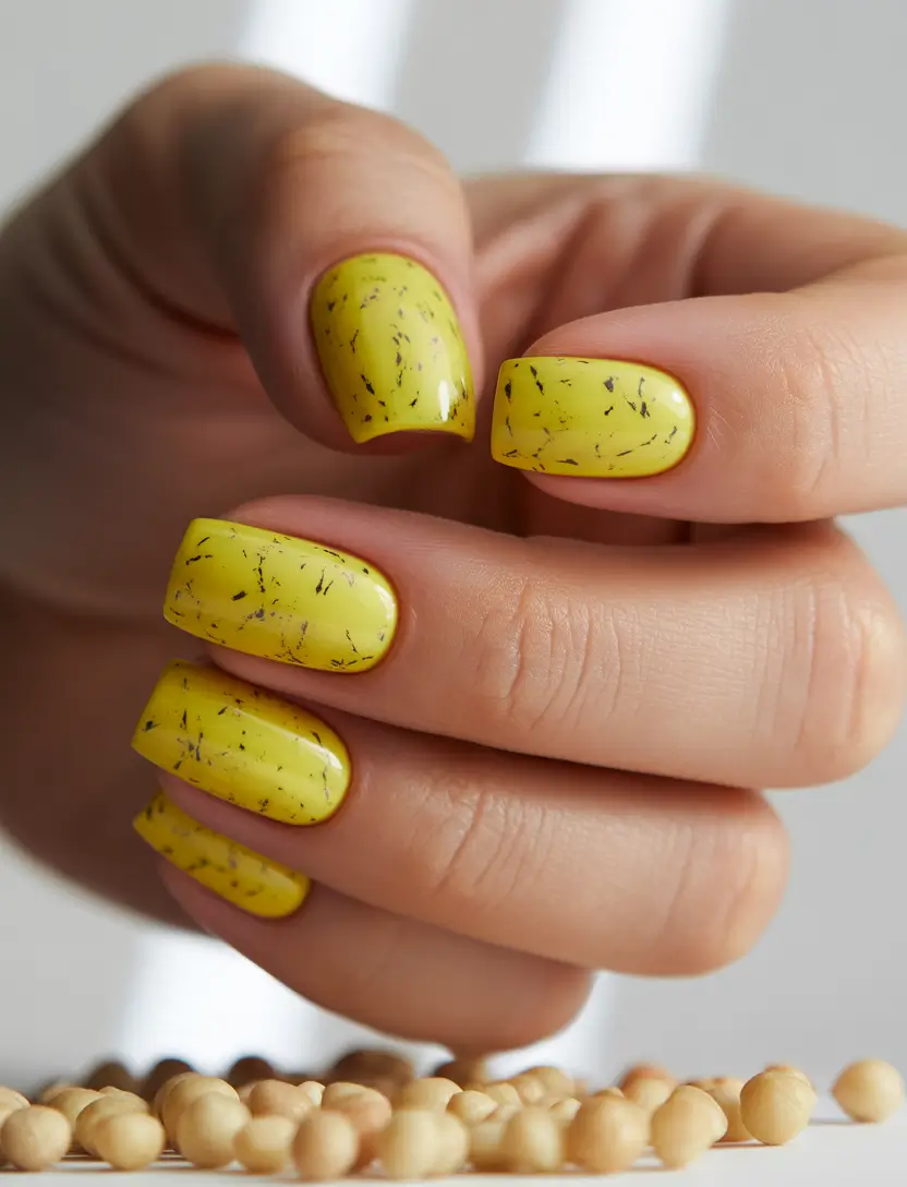 Short Summer Nails You’ll Want in 2025 - Sunny Citrus Vibes