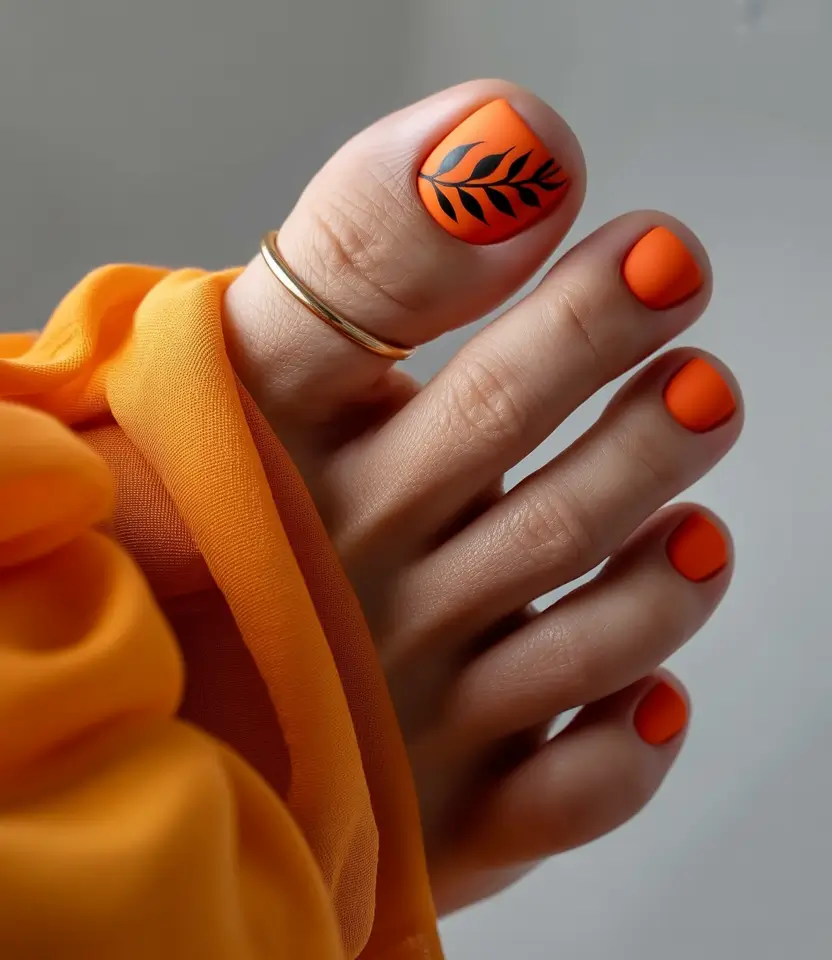 Summer 2025 Toe Nail Ideas You’ll Want to Copy - Tropical Leaf Energy