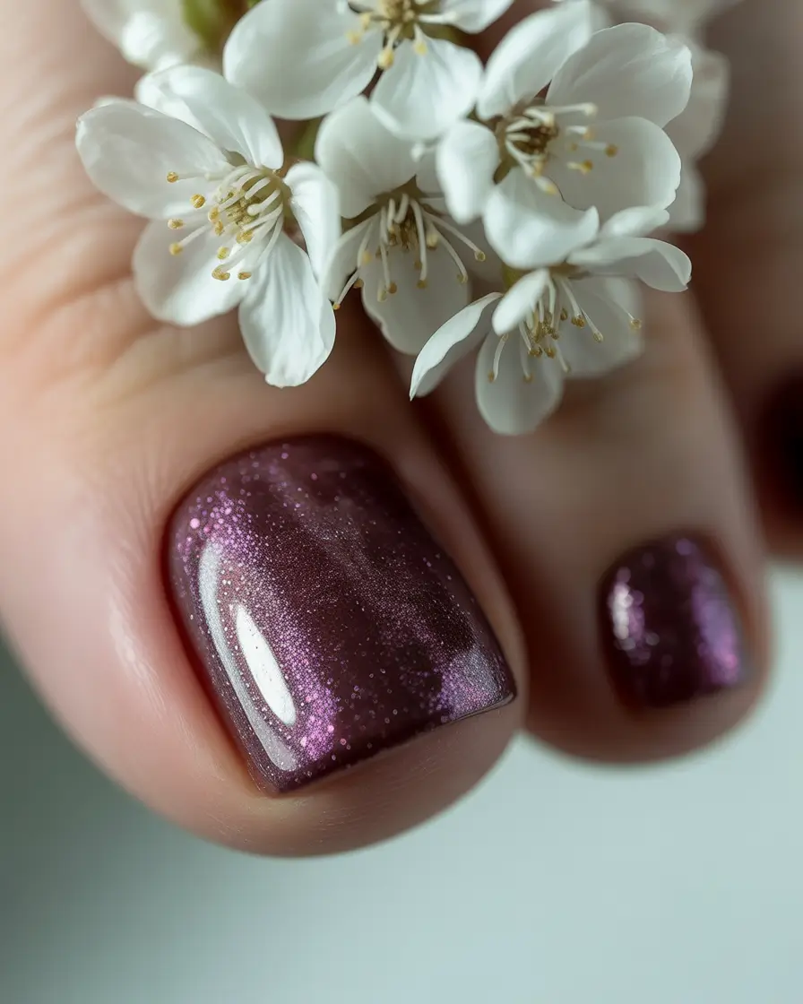 Summer 2025 Toe Nail Ideas You’ll Want to Copy Cherry Blossom Shine