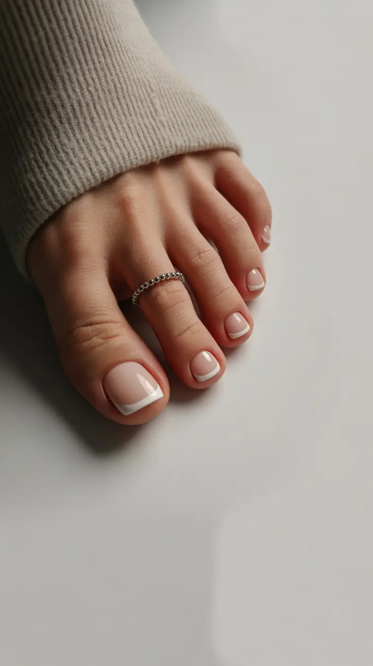 Summer 2025 Toe Nail Ideas You’ll Want to Copy - Classic French Elegance