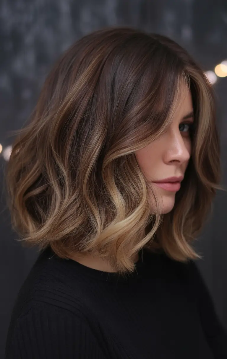 summer hair color for brunettes highlights sun kissed 2025+Short & Textured With a Face-Framing Pop