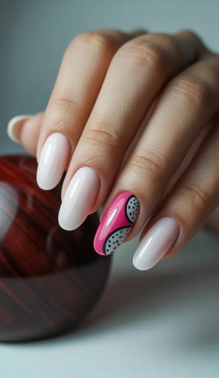 Top May Nail Colors to Try in 2025 - Dragon Fruit Pop Playful Pink Accent
