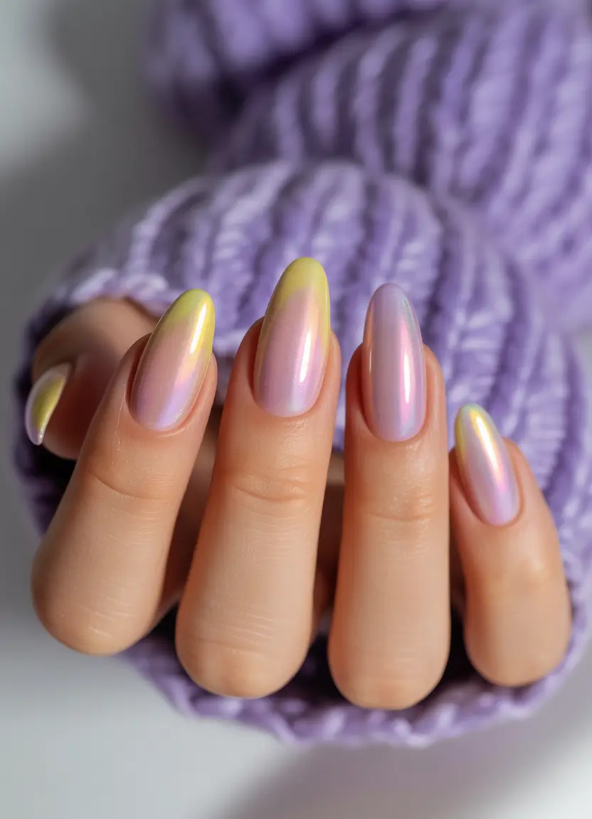 Top May Nail Colors to Try in 2025 Soft Iridescent Glow