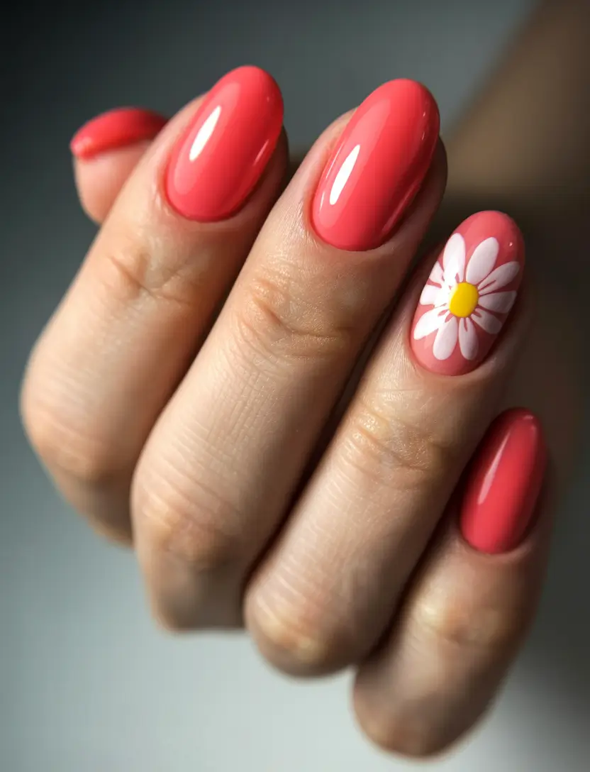 Top May Nail Colors to Try in 2025 Coral Blossom Charm