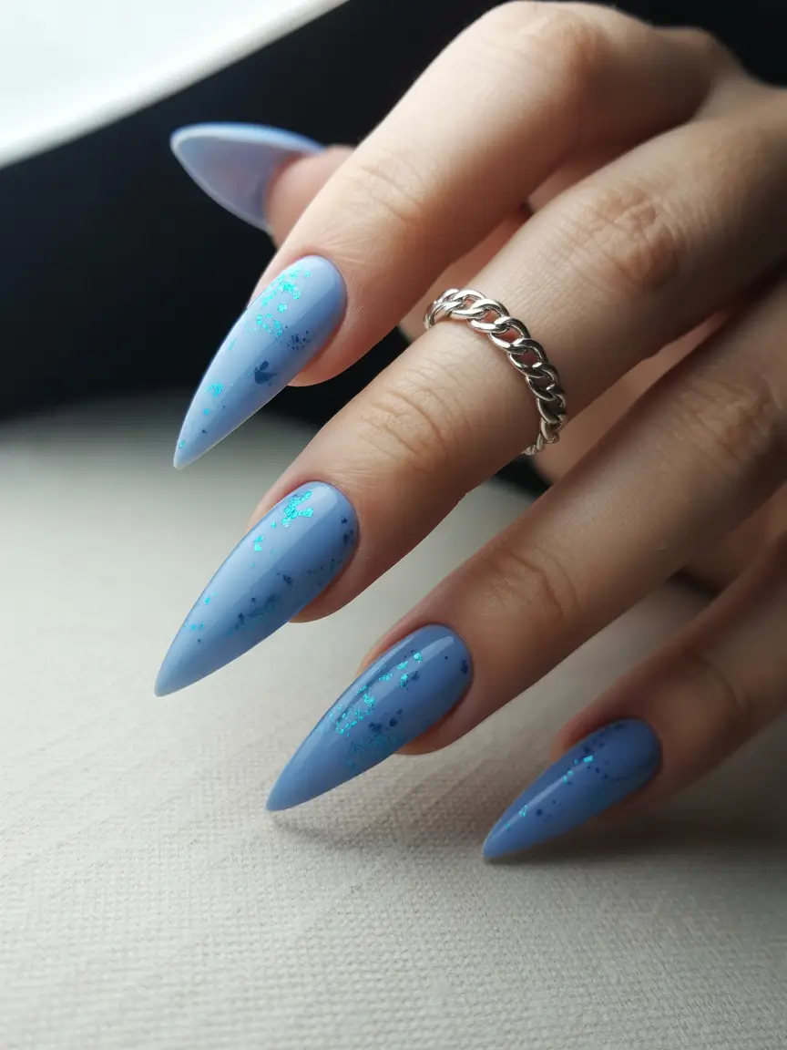 Top Summer 2025 Nail Colors to Try - Sky Glitter Magic