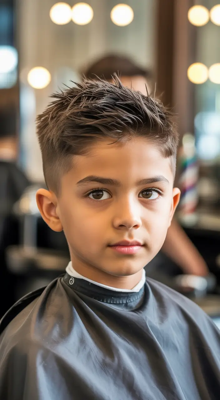 Trendy Boys Haircuts for Summer 2025 - Fresh Styles Spiked Texture with a Tapered Fade