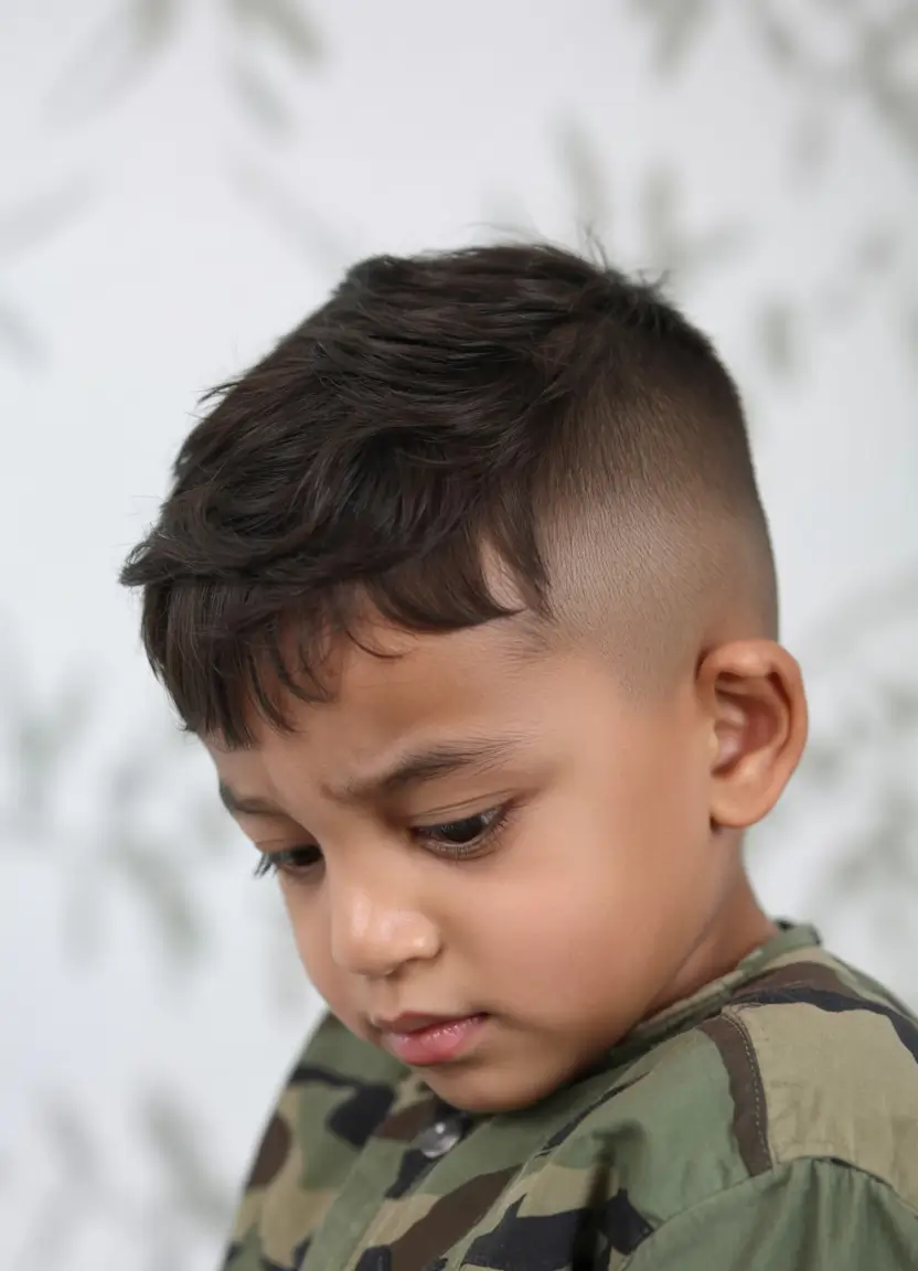 Trendy Boys Haircuts for Summer 2025 - Fresh Styles Textured Fringe with Temple Fade