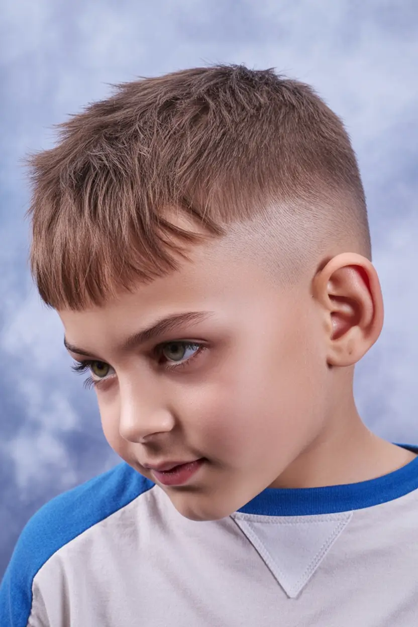Trendy Boys Haircuts for Summer 2025 - Fresh Styles Micro Fringe with Textured Top