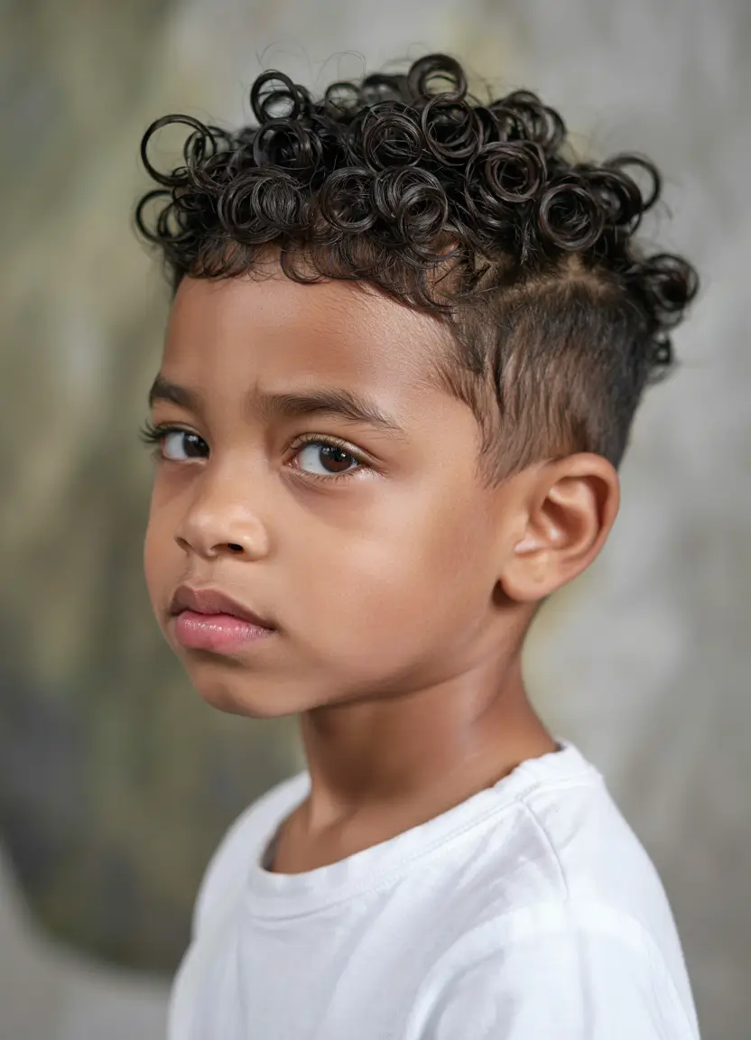 Trendy Boys Haircuts for Summer 2025 - Fresh Styles Tight Curls with Clean Fade
