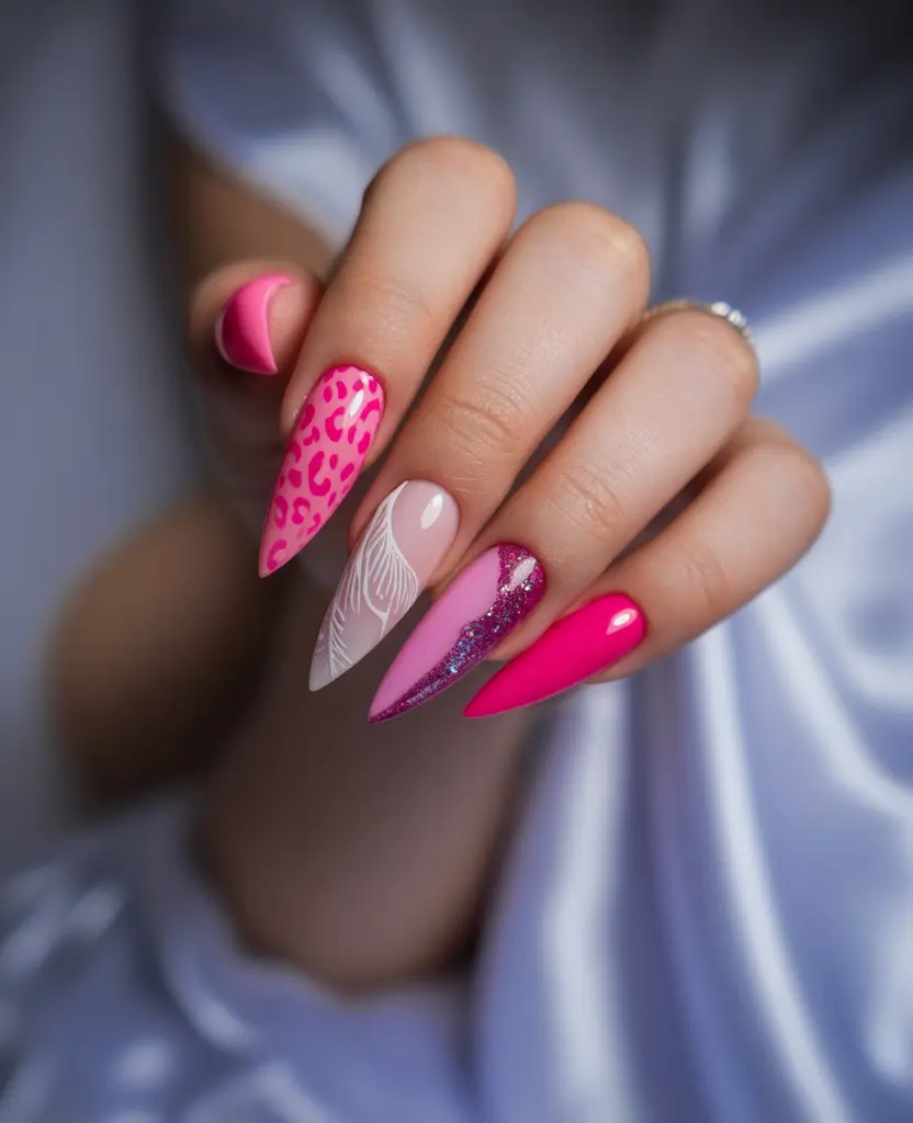 Trendy Nail Ideas to Wear This June 2025 - Pink Passion with Wild Vibes